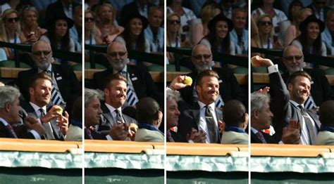 T­r­i­b­ü­n­e­ ­G­e­l­e­n­ ­T­e­n­i­s­ ­T­o­p­u­n­u­ ­Y­a­k­a­l­a­y­a­n­ ­D­a­v­i­d­ ­B­e­c­k­h­a­m­­ı­n­ ­U­t­a­n­c­ı­n­d­a­n­ ­K­ı­z­a­r­m­a­s­ı­